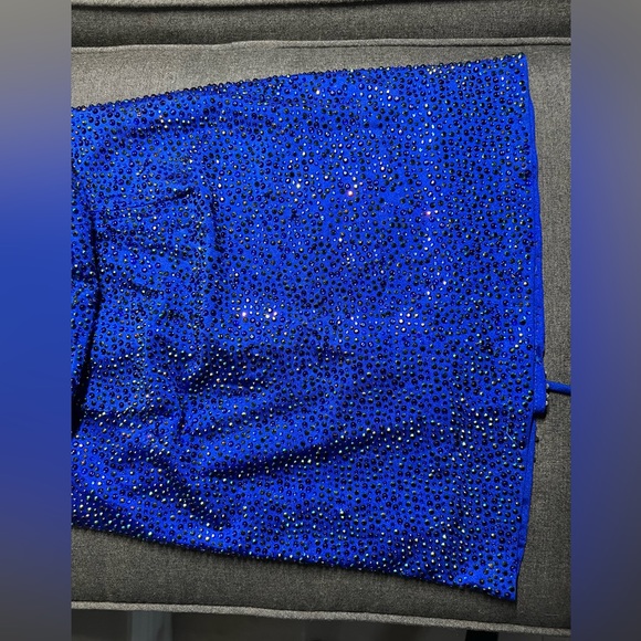 Royal Blue Sophia Thomas dress size 0 - Picture 8 of 16